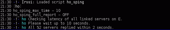 sping sparse screenshot